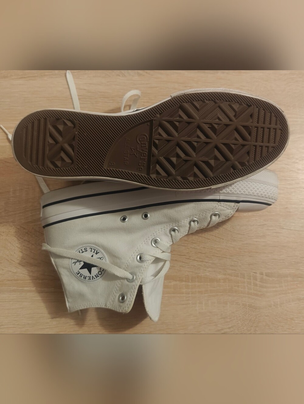 Converse Chuck Taylor All Star Lift Platform High Top White Size 10 - Picture 11 of 12